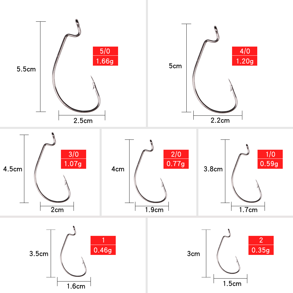LUSHAZER 10 sztuk/partia haki  – Fishing Hook Assortment recenzja i cena